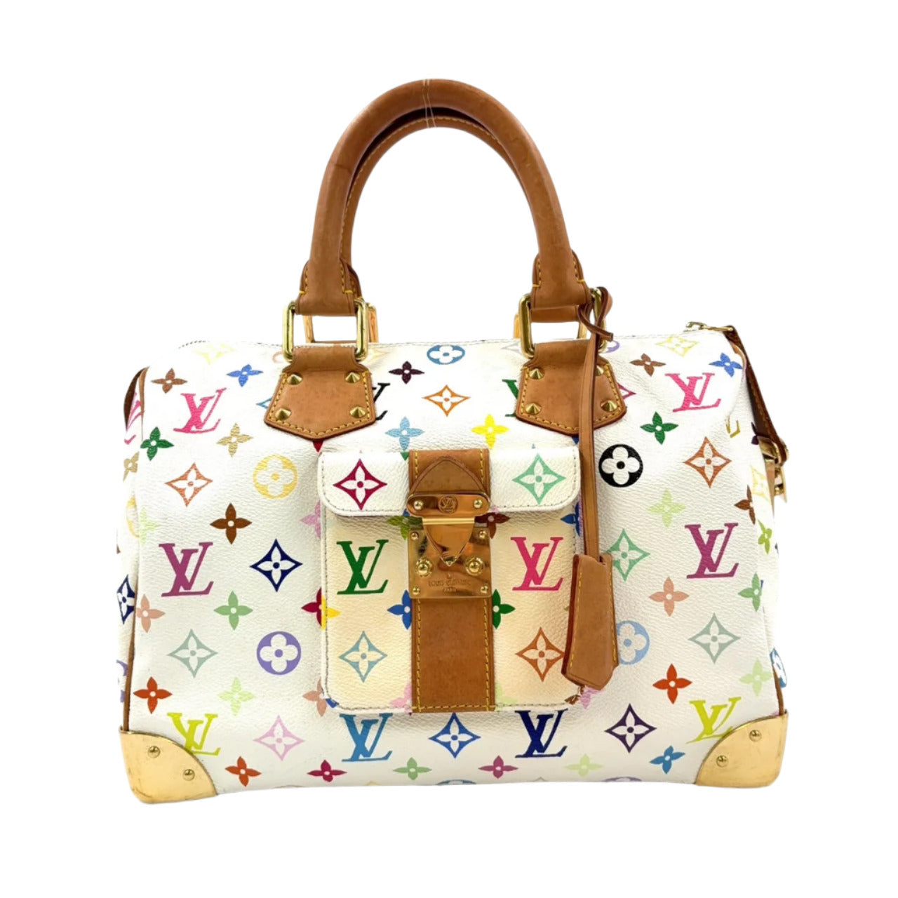 SPEEDY 30 MULTICOLOR MURAKAMI HANDBAG GOLD HARDWARE
