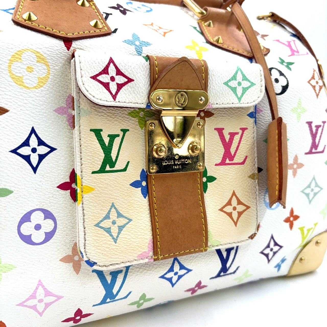SPEEDY 30 MULTICOLOR MURAKAMI HANDBAG GOLD HARDWARE