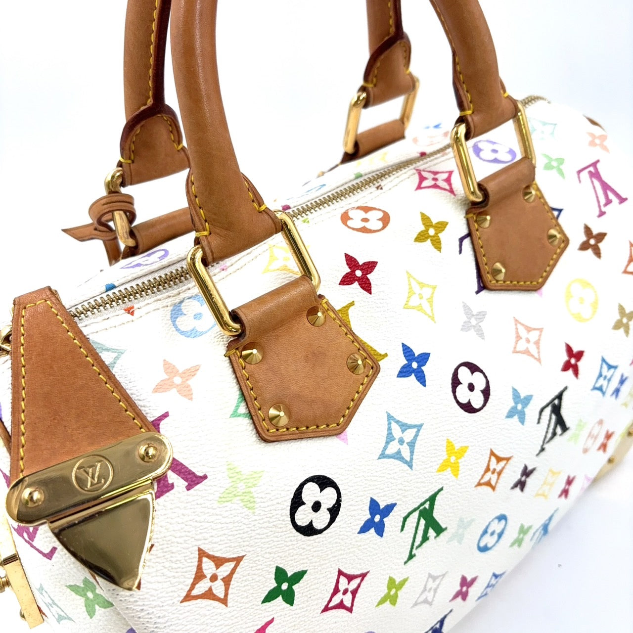 SPEEDY 30 MULTICOLOR MURAKAMI HANDBAG GOLD HARDWARE