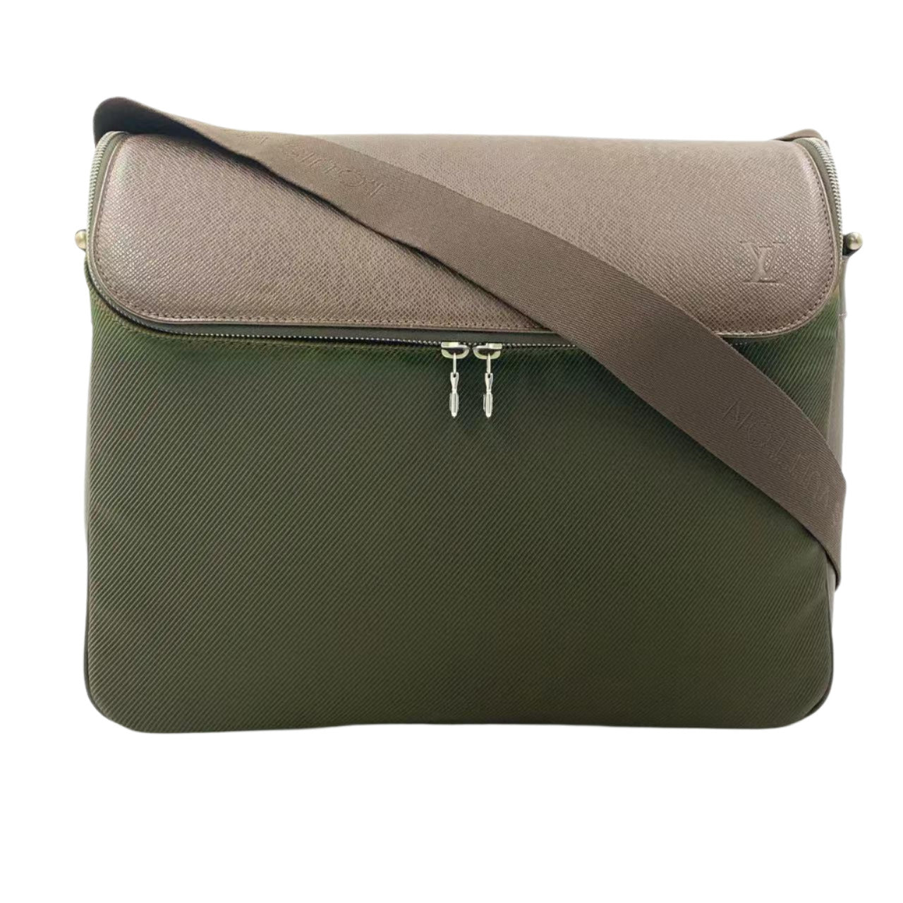 LOUIS VUITTON TAIMYR TAIGA GRIZZLY BEAR SHOULDER BAG