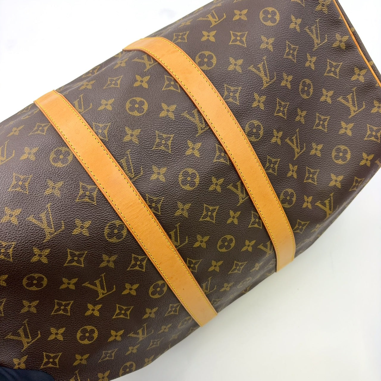 LOUIS VUITTON KEEPALL 45 BROWN MONOGRAM LEATHER