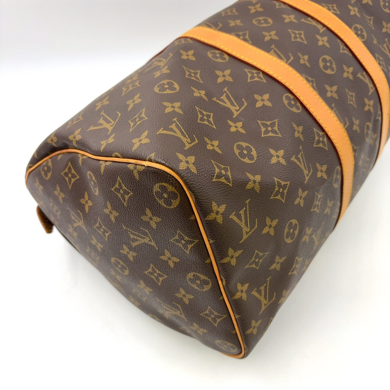 LOUIS VUITTON KEEPALL 45 BROWN MONOGRAM LEATHER