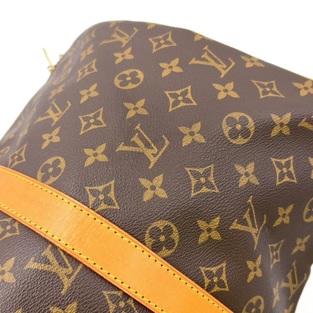 LOUIS VUITTON KEEPALL 45 BROWN MONOGRAM LEATHER