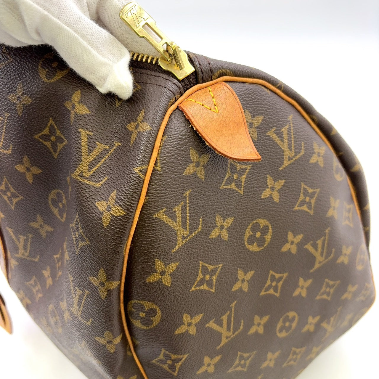 LOUIS VUITTON KEEPALL 45 BROWN MONOGRAM LEATHER