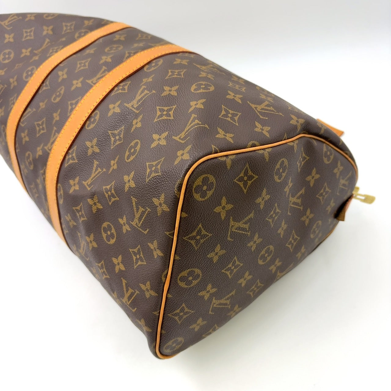 LOUIS VUITTON KEEPALL 45 BROWN MONOGRAM LEATHER
