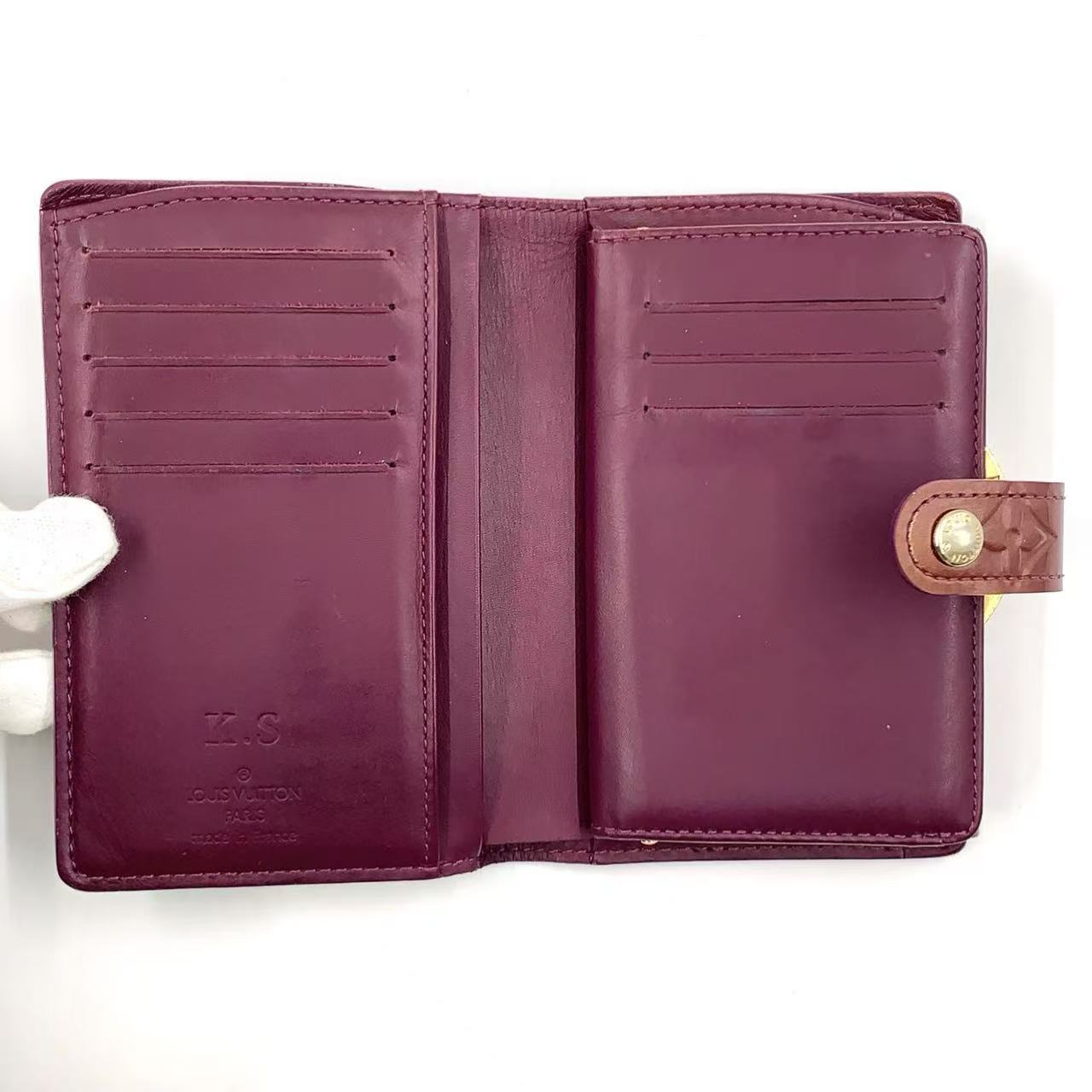LOUIS VUITTON MONOGRAM VERNIS FRENCH PURSE WALLET