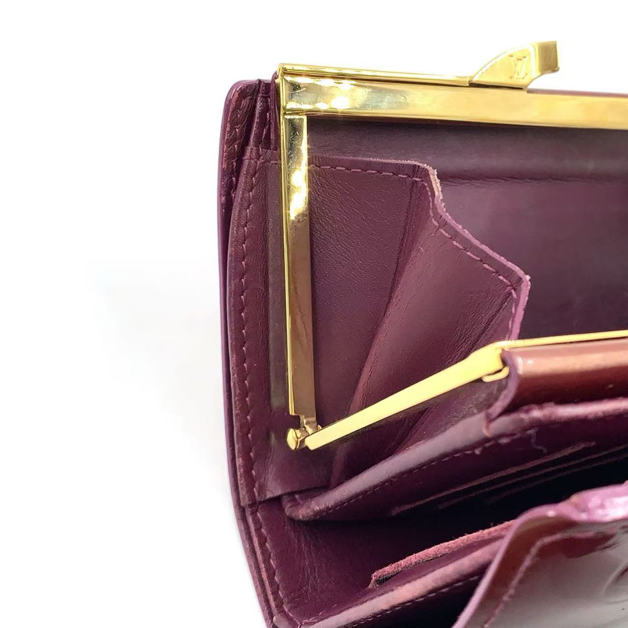 LOUIS VUITTON MONOGRAM VERNIS FRENCH PURSE WALLET