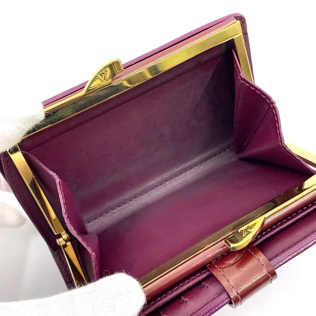 LOUIS VUITTON MONOGRAM VERNIS FRENCH PURSE WALLET