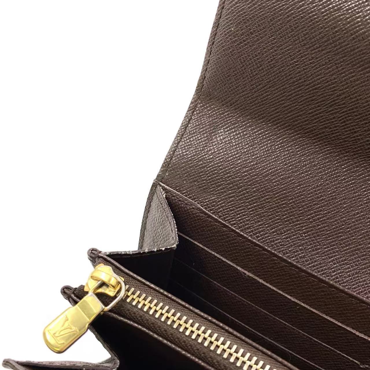 LOUIS VUITTON SARAH WALLET IN DAMIER EBENE CANVAS