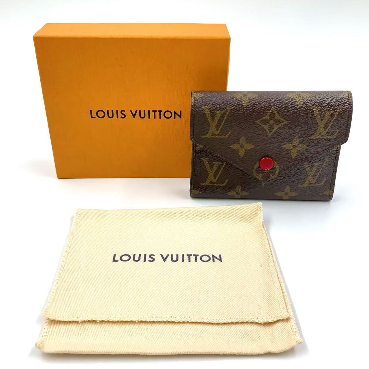 LOUIS VUITTON PORTEFEUIL VICTORINA MONAGRAM FUSCHIA TRIFOLD WALLET