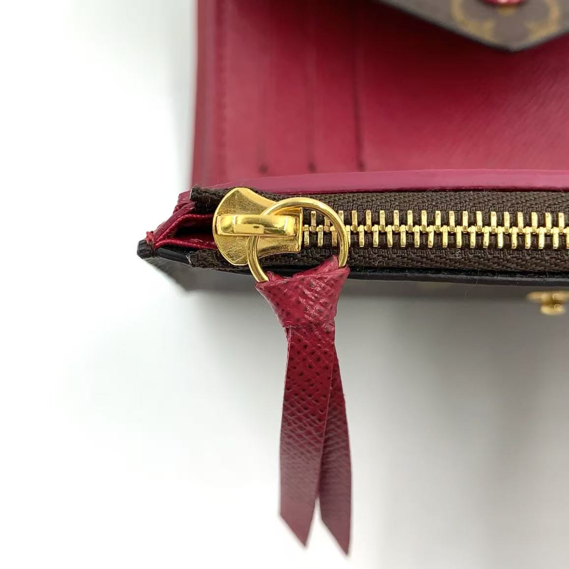 LOUIS VUITTON PORTEFEUIL VICTORINA MONAGRAM FUSCHIA TRIFOLD WALLET