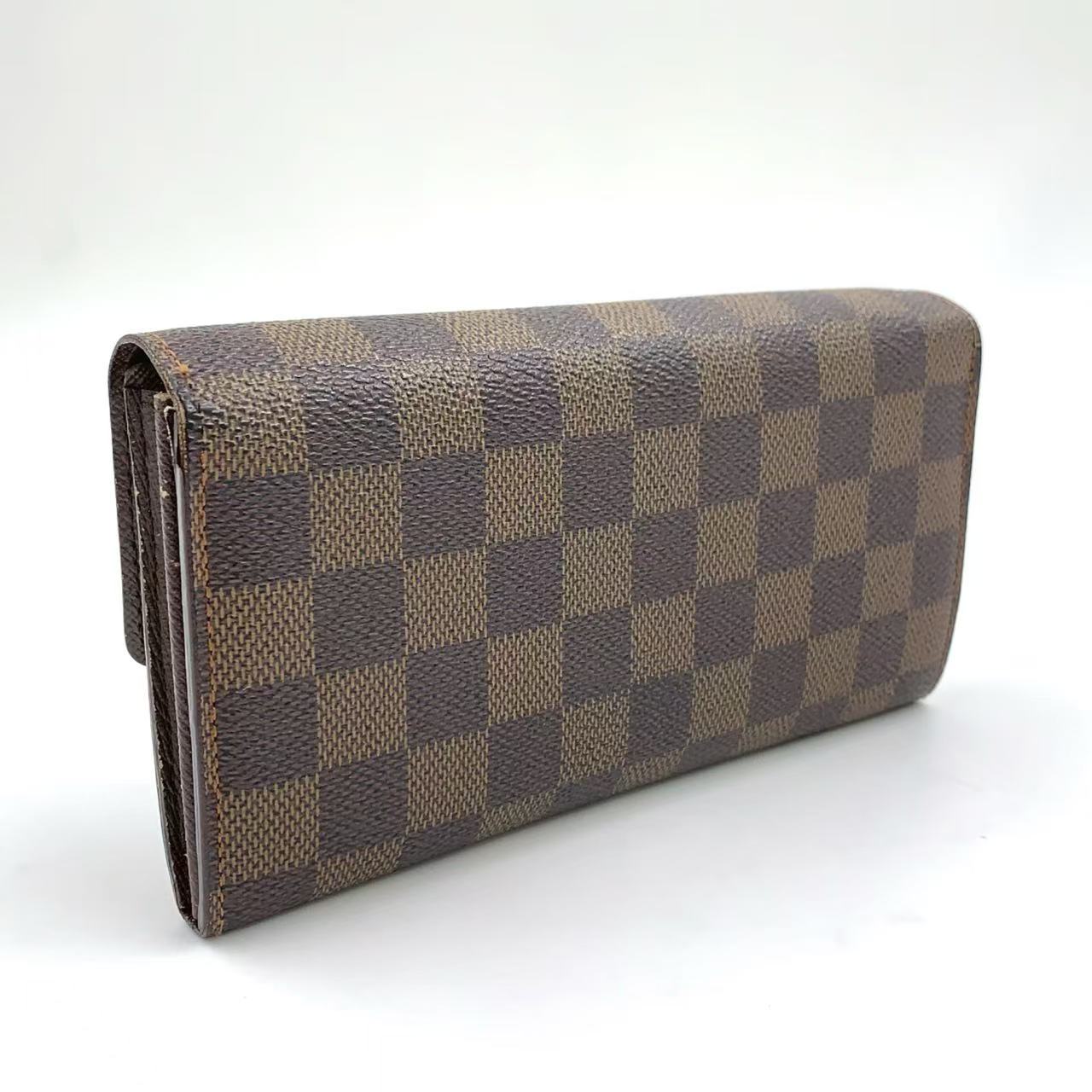 LOUIS VUITTON SARAH WALLET IN DAMIER EBENE CANVAS