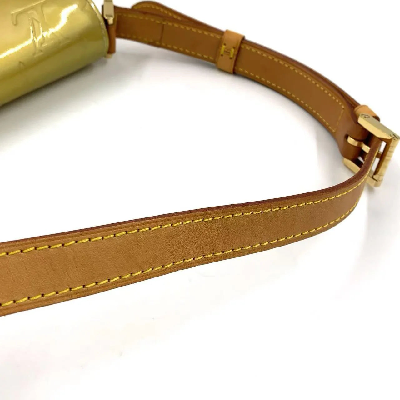 LOUIS VUITTON THOMPSON STREET SHOULDER BAG GOLD LEATHER GOLD