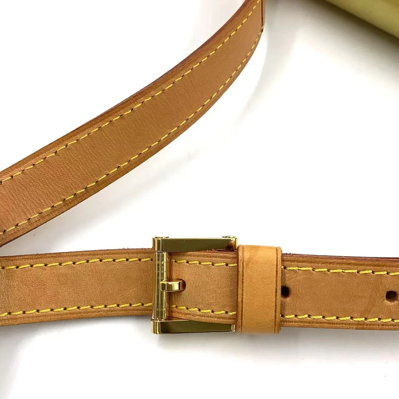 LOUIS VUITTON THOMPSON STREET SHOULDER BAG GOLD LEATHER GOLD