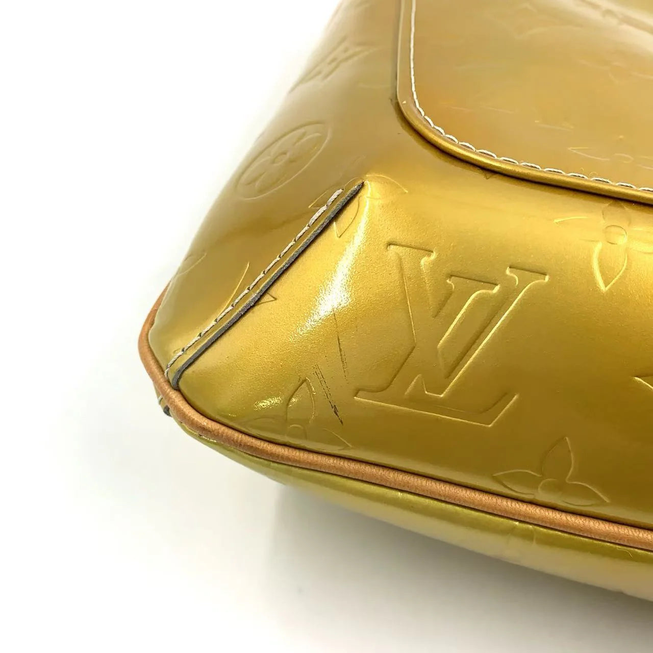 LOUIS VUITTON THOMPSON STREET SHOULDER BAG GOLD LEATHER GOLD