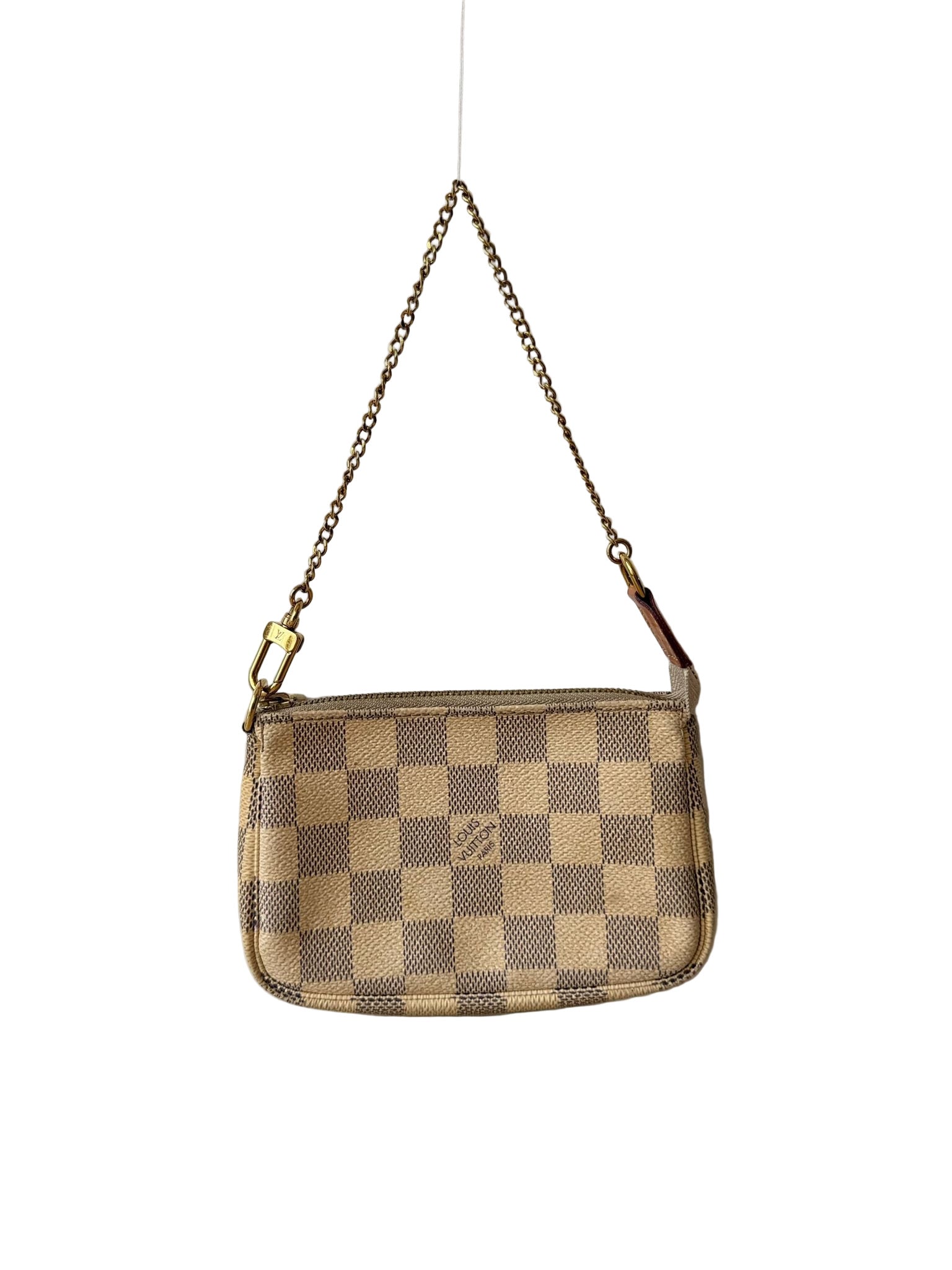 LOUIS VUITTON DAMIER AZUR MINI POCHETTE ACCESSOIRES