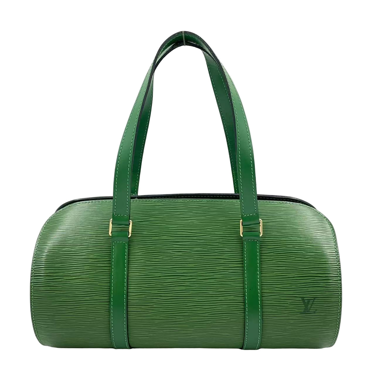 LOUIS VUITTON SOUFFLOT EPI BORNEO GREEN HANDBAG