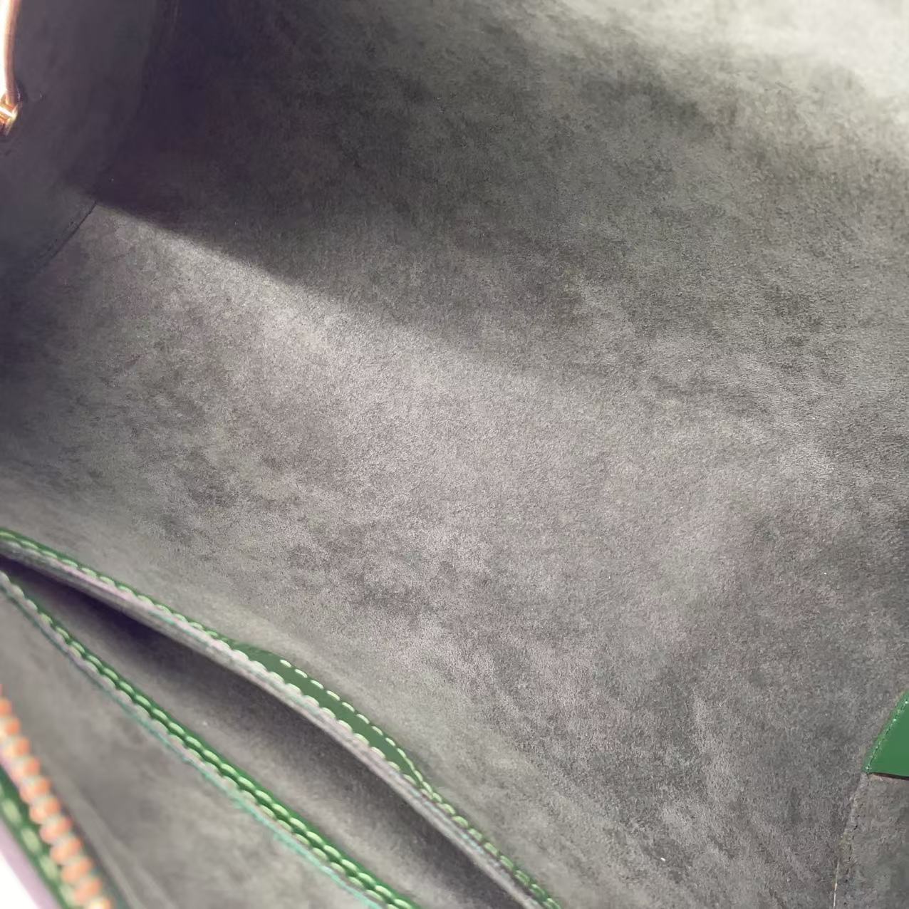 LOUIS VUITTON SOUFFLOT EPI BORNEO GREEN HANDBAG