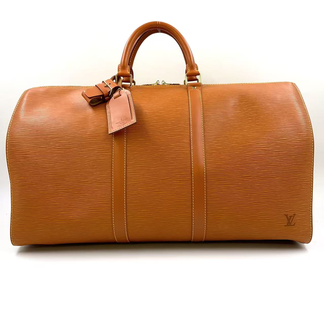 LOUIS VUITTON EPI BROWN 50 KEEPALL BOSTON BAG