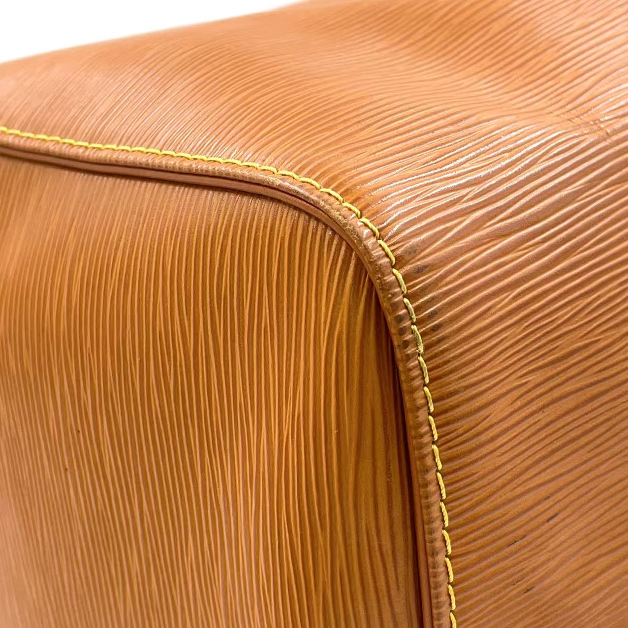 LOUIS VUITTON EPI BROWN 50 KEEPALL BOSTON BAG