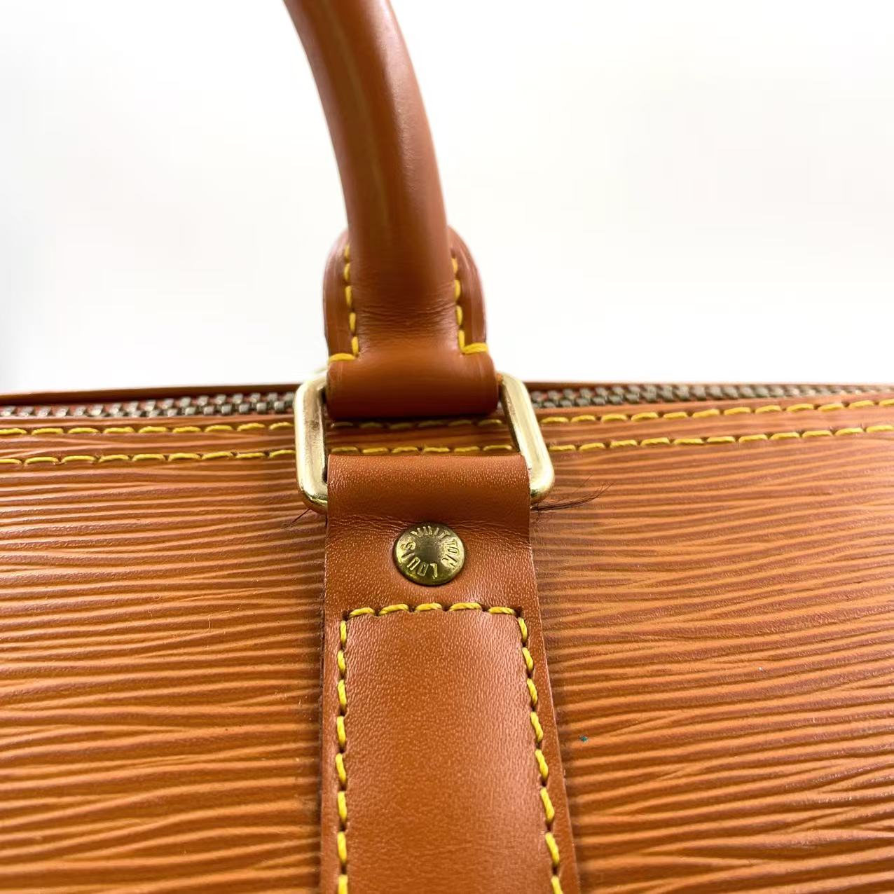 LOUIS VUITTON EPI BROWN 50 KEEPALL BOSTON BAG