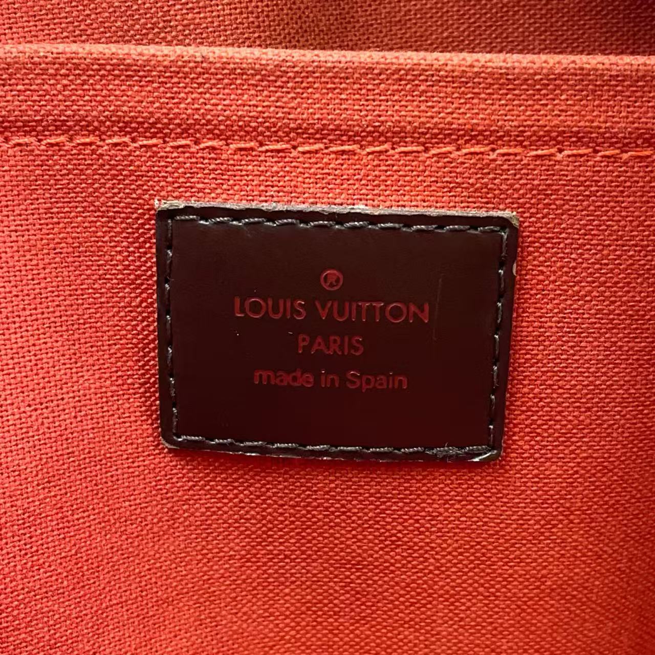 LOUIS VUITTON RIVERA MM DAMIER EBENE HANDBAG