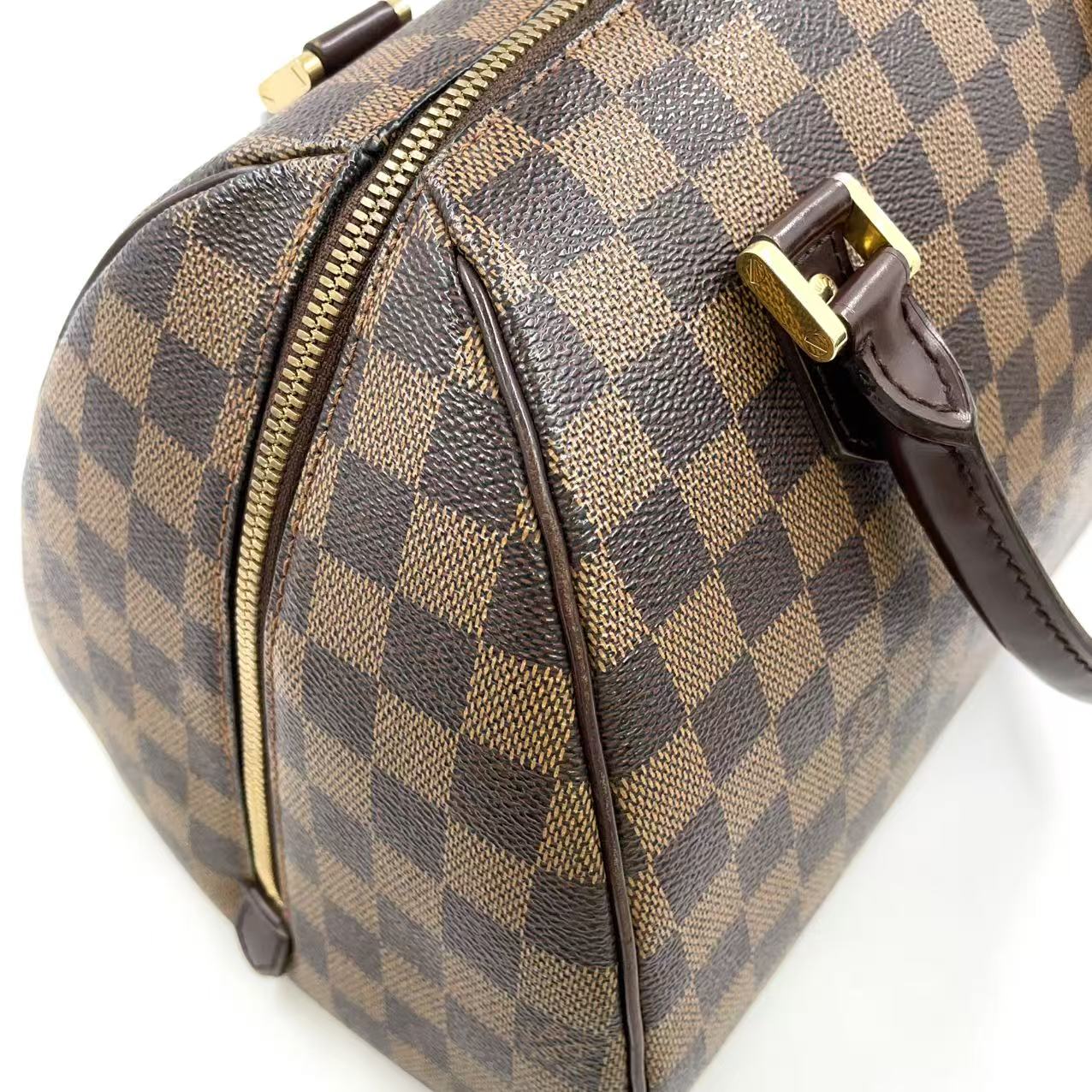 LOUIS VUITTON RIVERA MM DAMIER EBENE HANDBAG