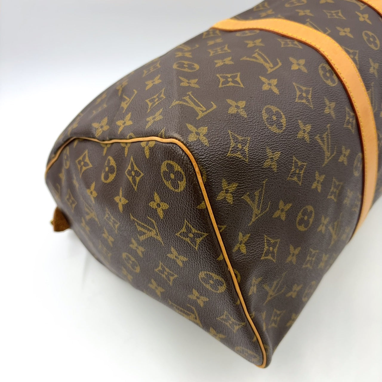 LOUIS VUITTON KEEPALL 45 BROWN MONOGRAM LEATHER