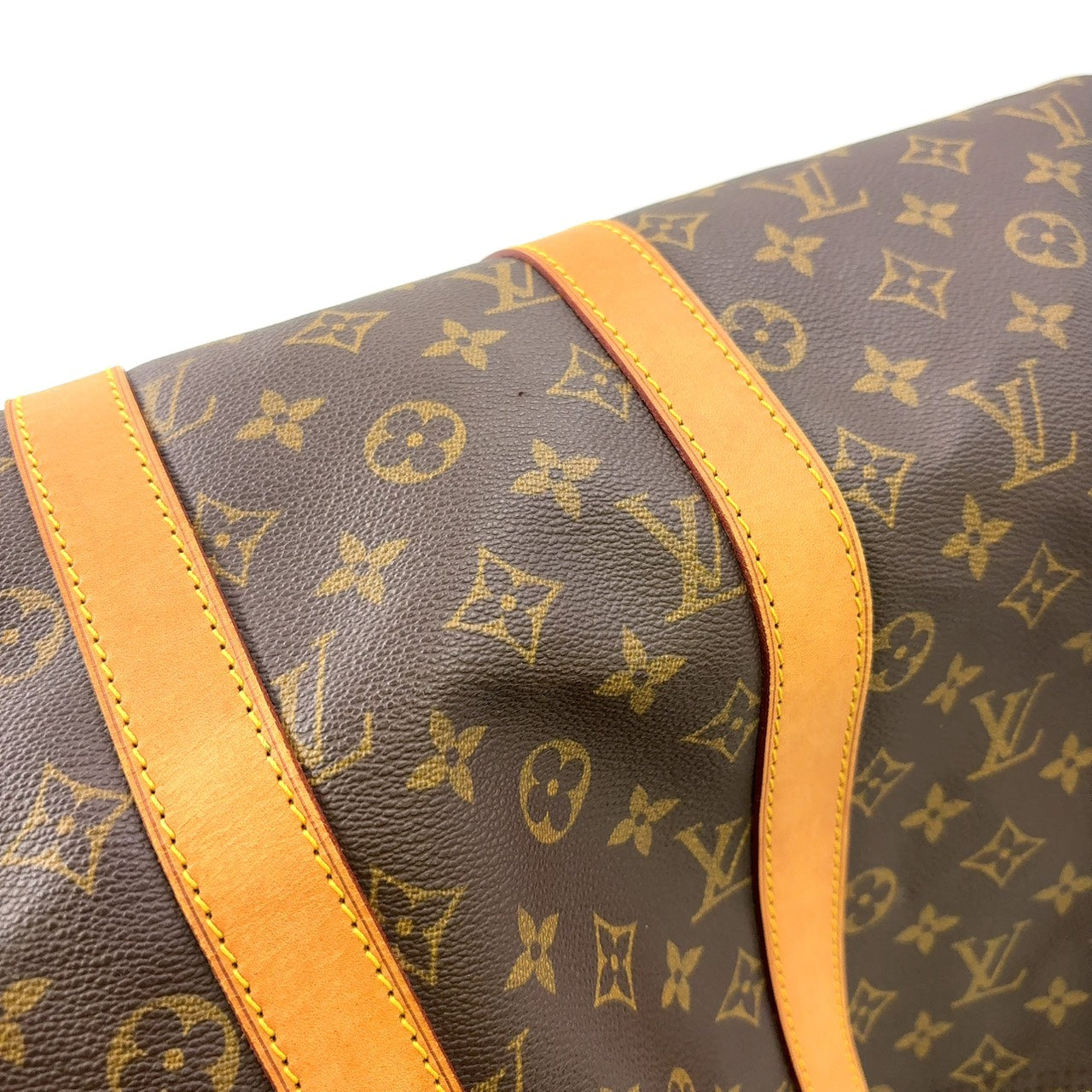 LOUIS VUITTON KEEPALL 45 BROWN MONOGRAM LEATHER