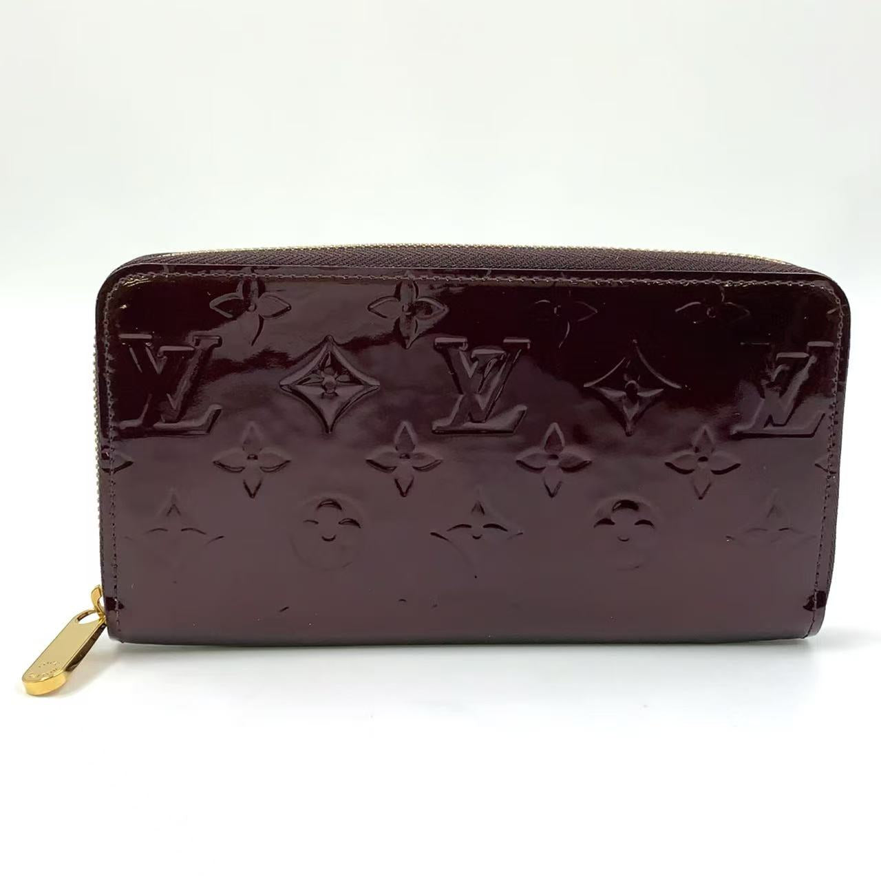 LOUIS VUITTON AMARANTE VERNIS ZIPPY WALLET