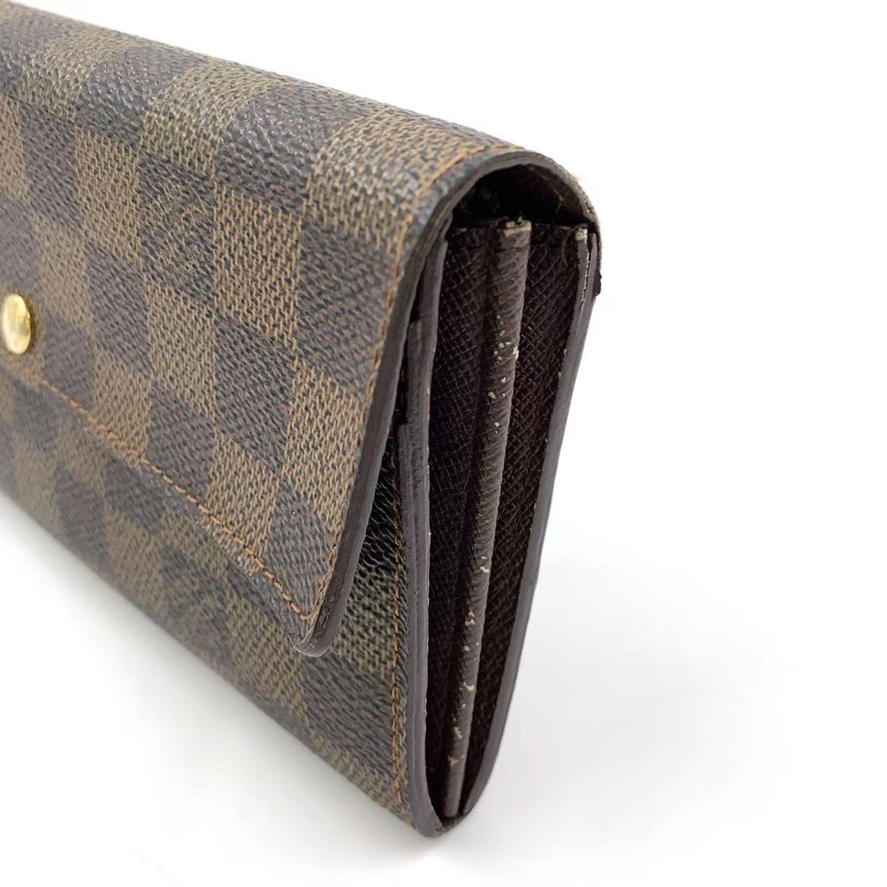 LOUIS VUITTON SARAH WALLET IN DAMIER EBENE CANVAS