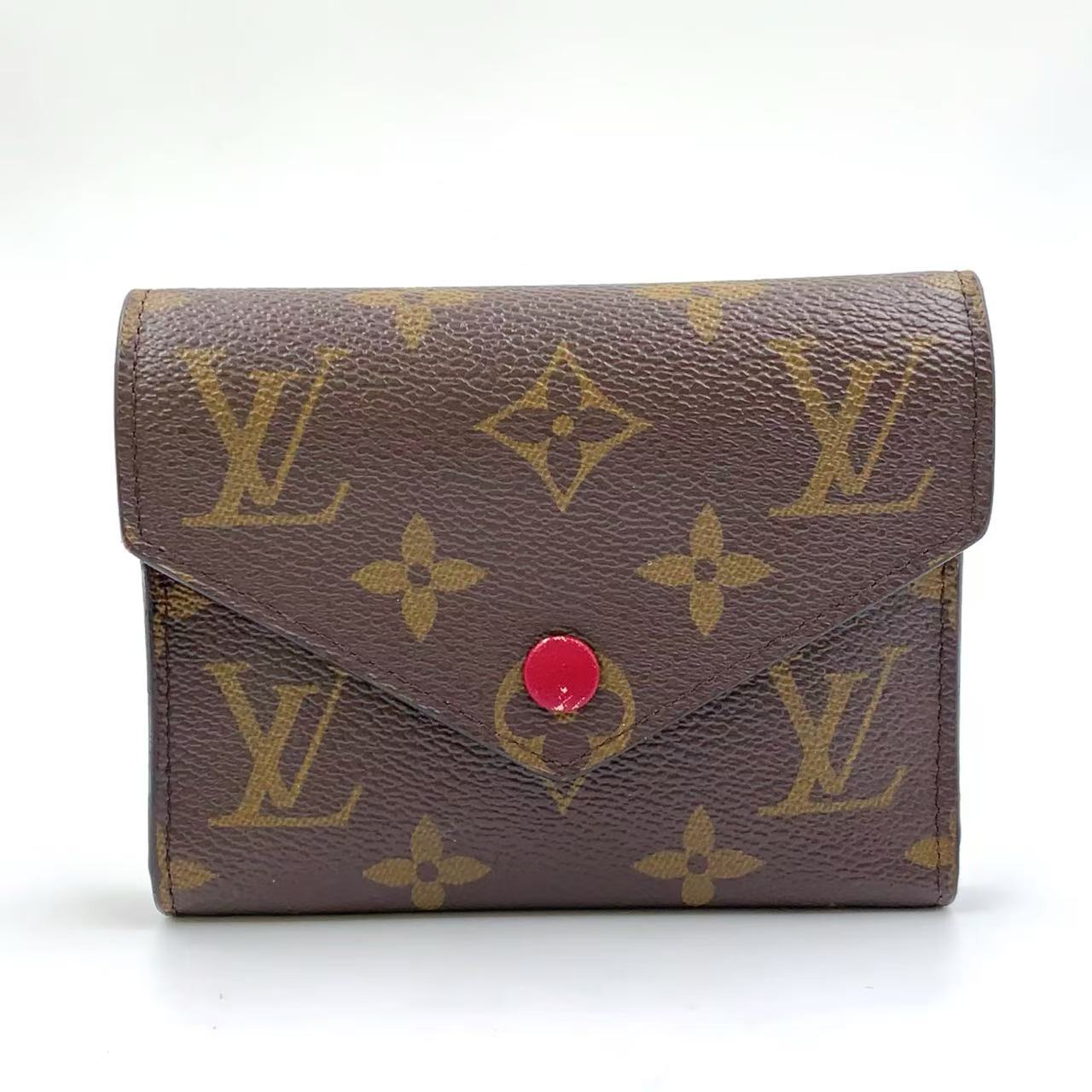 LOUIS VUITTON PORTEFEUIL VICTORINA MONAGRAM FUSCHIA TRIFOLD WALLET
