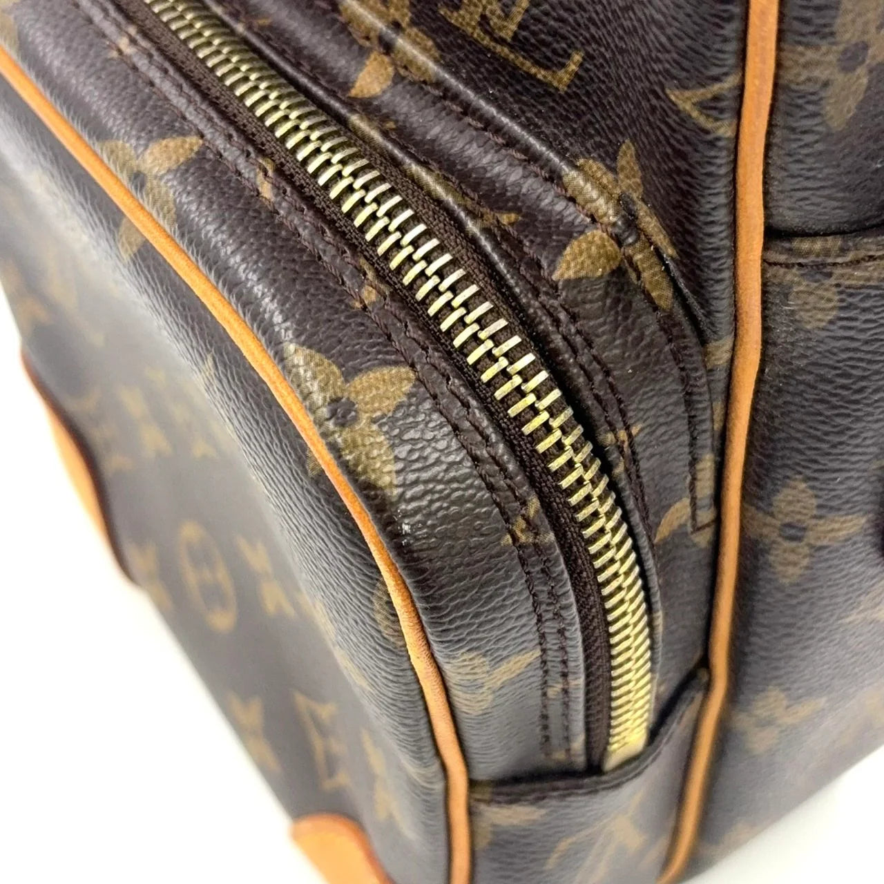 LOUIS VUITTON AMAZON MONOGRAM SHOULDER BAG BROWN LEATHER PVC M45236