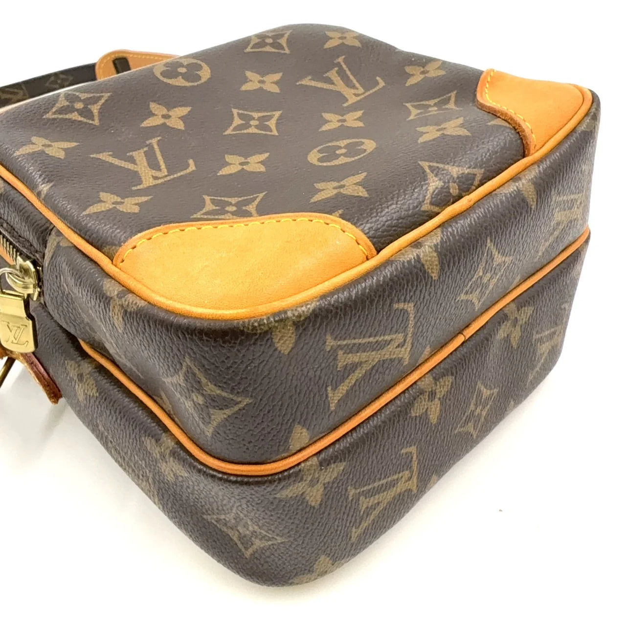 LOUIS VUITTON AMAZON MONOGRAM SHOULDER BAG BROWN LEATHER PVC M45236