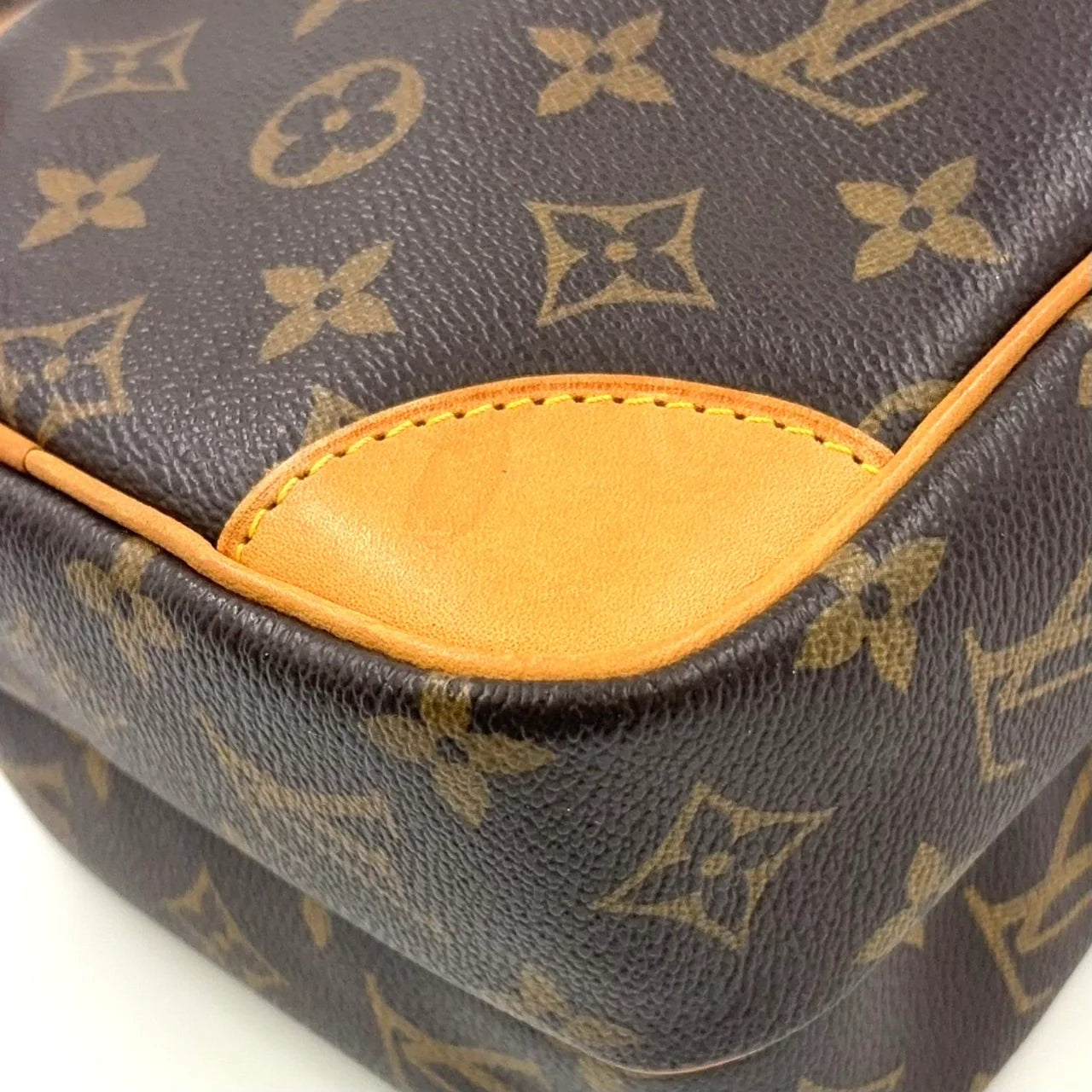 LOUIS VUITTON AMAZON MONOGRAM SHOULDER BAG BROWN LEATHER PVC M45236