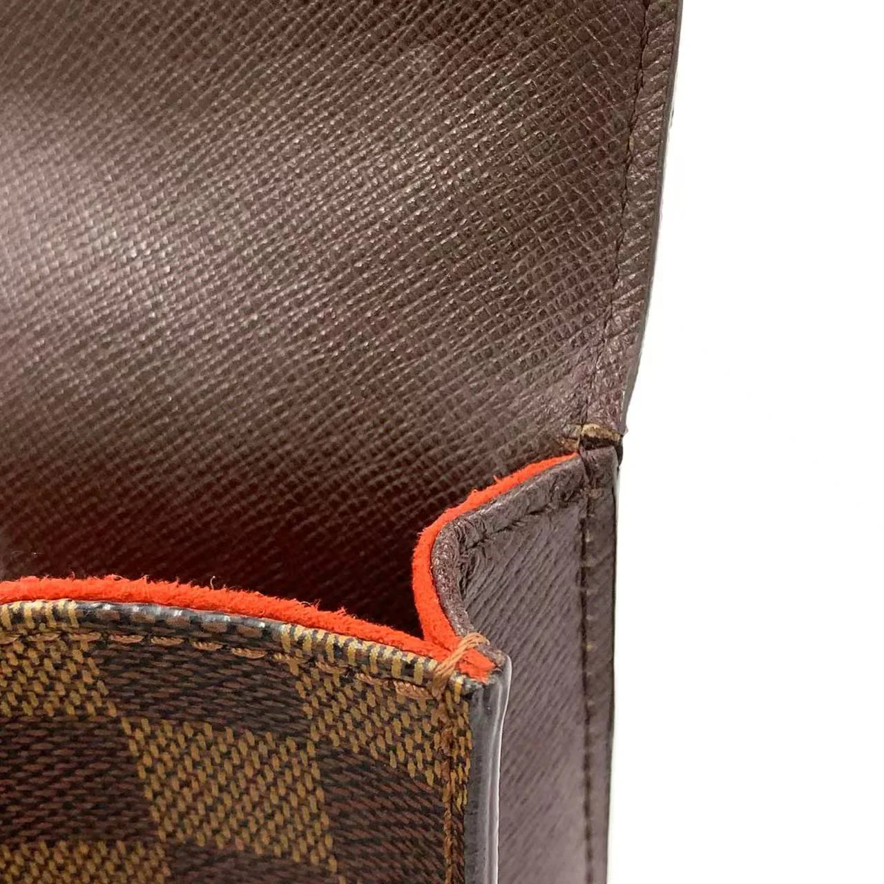 LOUIS VUITTON PIMLICO DAMIER EBENE SHOULDER BAG BROWN LEATHER PVC GOLD