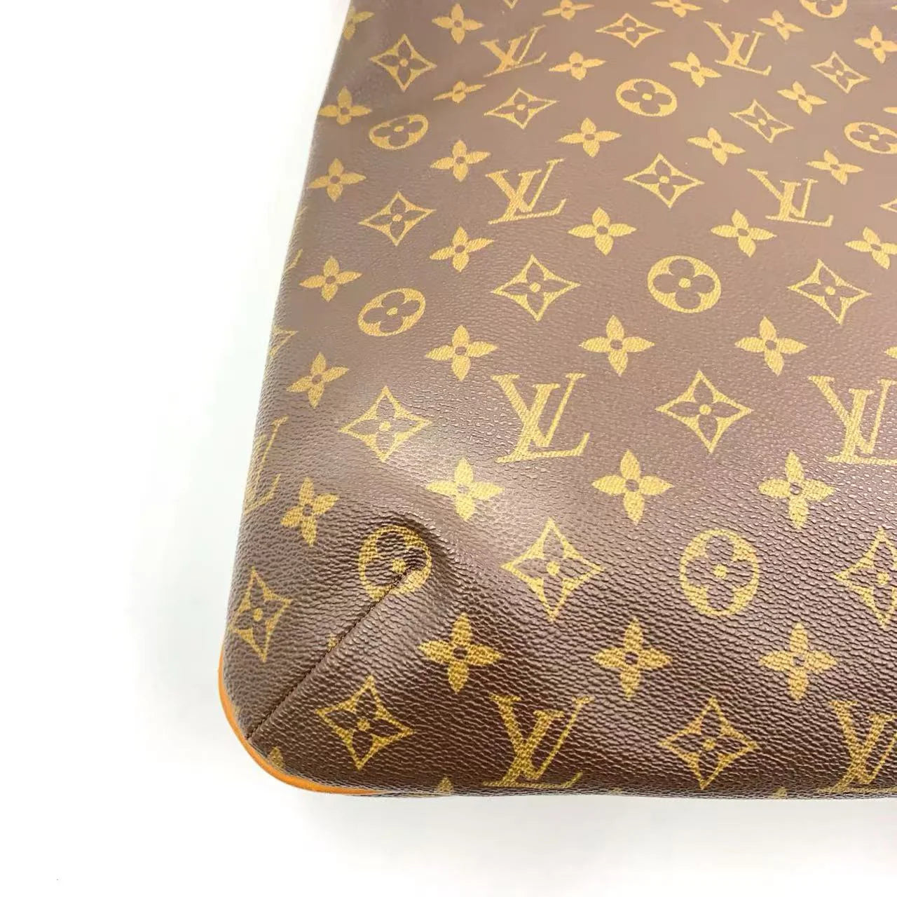 LOUIS VUITTON MUSETTE MONOGRAM SHOULDER BAG BROWN LEATHER PVC GOLD
