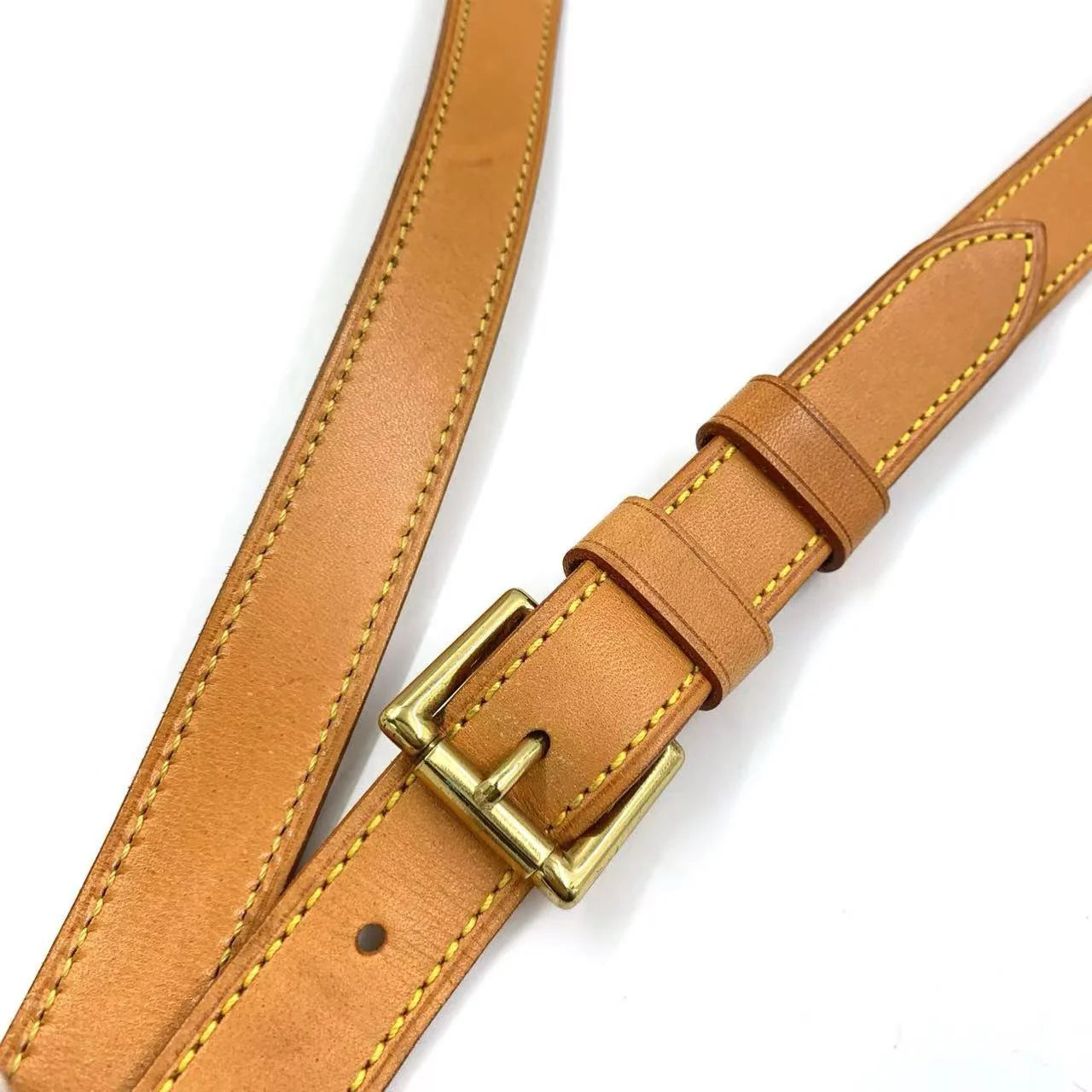 LOUIS VUITTON MUSETTE MONOGRAM SHOULDER BAG BROWN LEATHER PVC GOLD