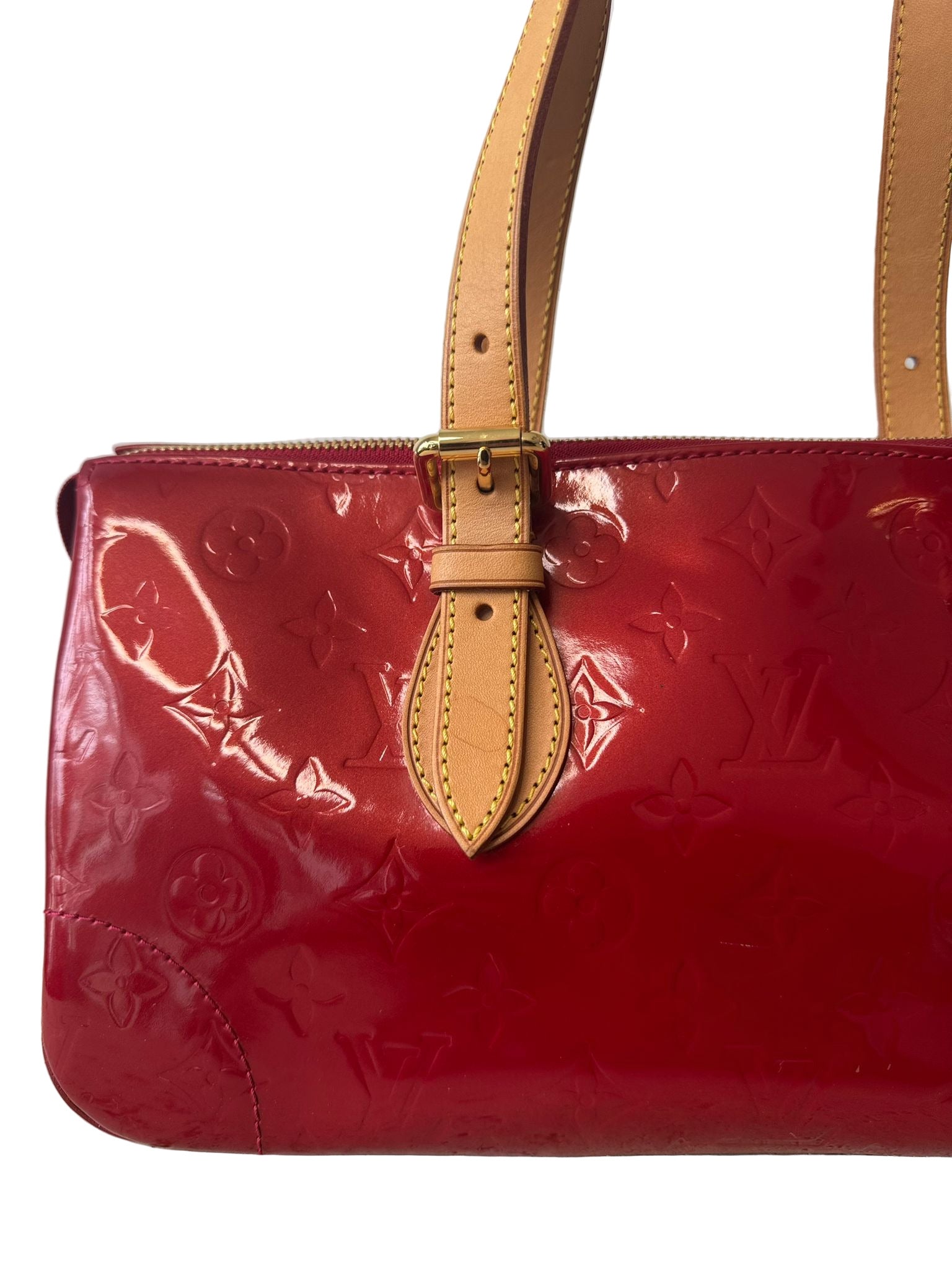 LOUIS VUITTON ROSEWOOD VERNIS RED AVENUE BAG
